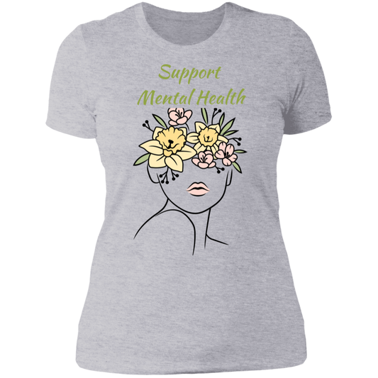 Support Mental Health Ladies' Boyfriend T-Shirt
