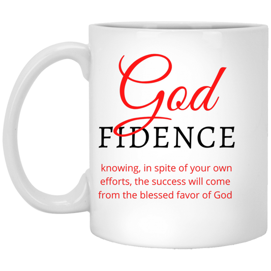 God-fidence 11 oz. White Mug