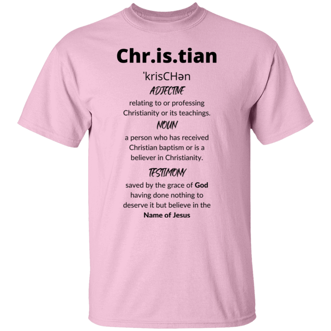 Christian Definition 5.3 oz. T-Shirt