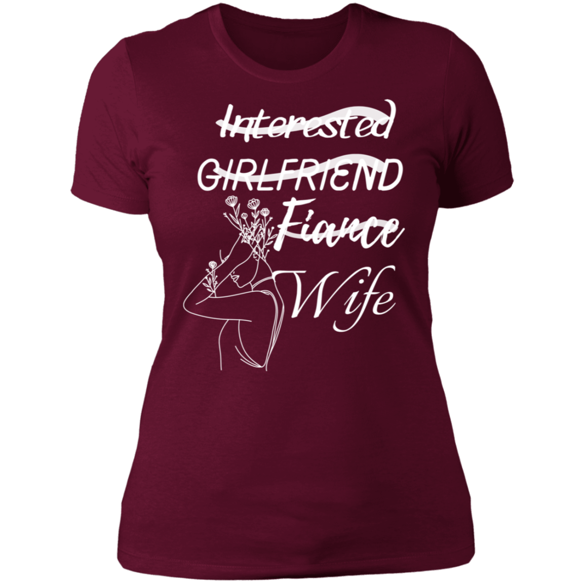 Stages Wht Ladies' Boyfriend T-Shirt