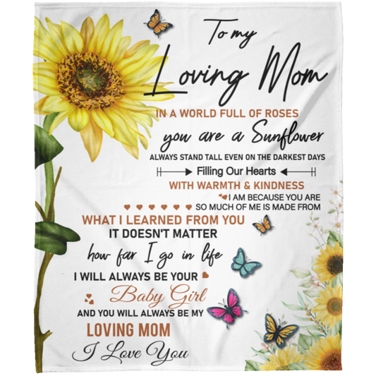 Sunflower Mom Blanket 50*60