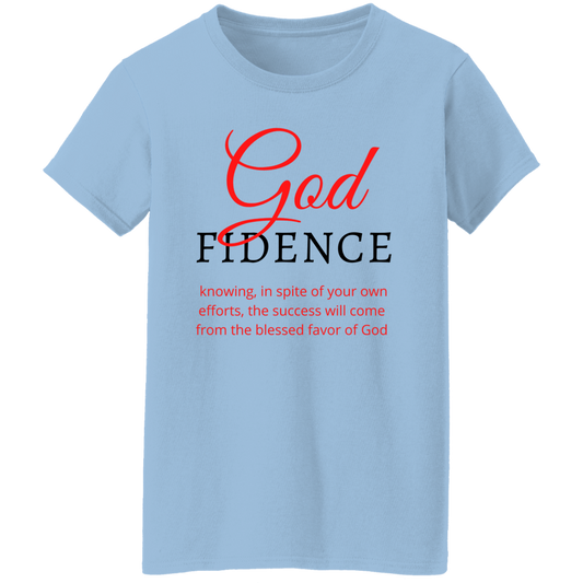 God-fidence  Ladies' 5.3 oz. T-Shirt