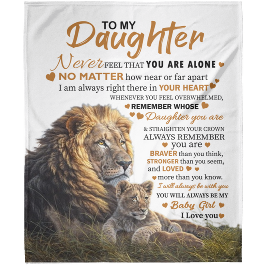 Lion Cub Daughter Blanket 50x60