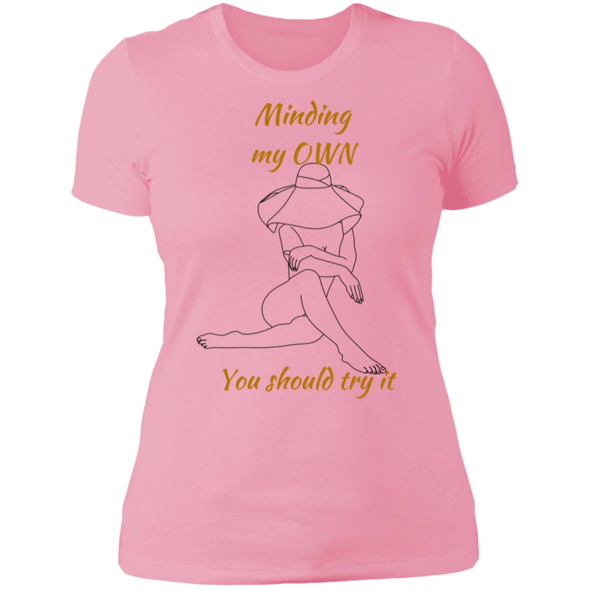 Minding My Own Ladies' Boyfriend T-Shirt