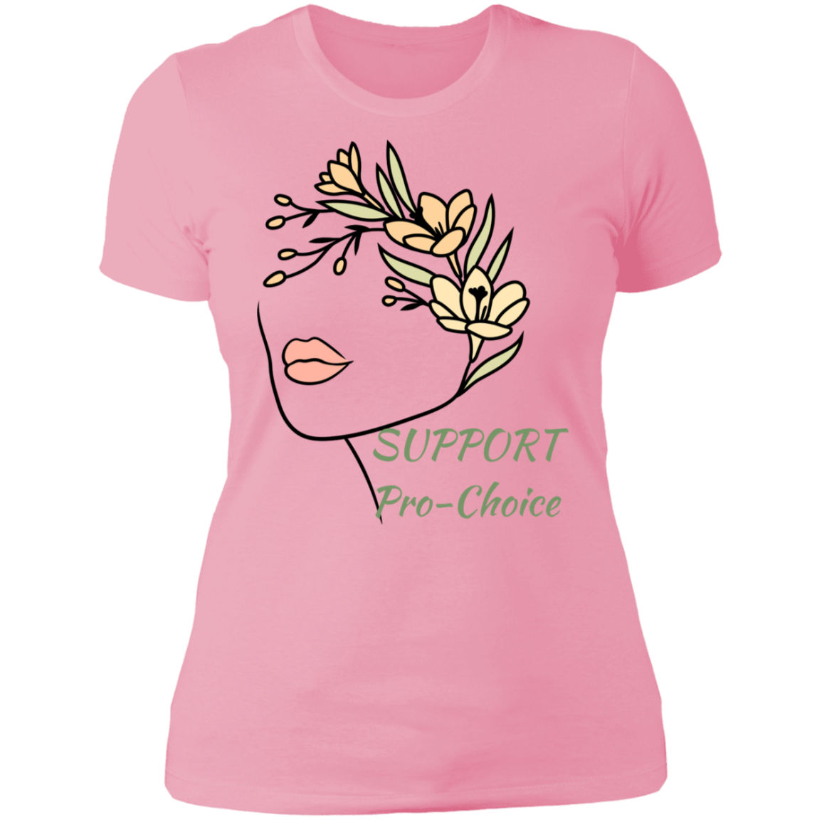 Support Pro-Choice Ladies' Boyfriend T-Shirt