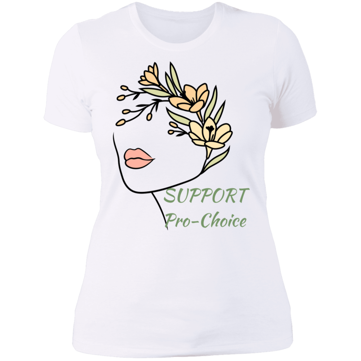 Support Pro-Choice Ladies' Boyfriend T-Shirt