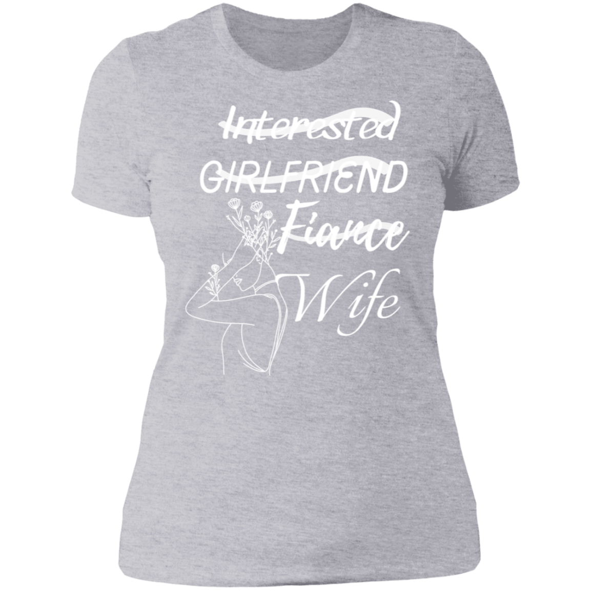 Stages Wht Ladies' Boyfriend T-Shirt