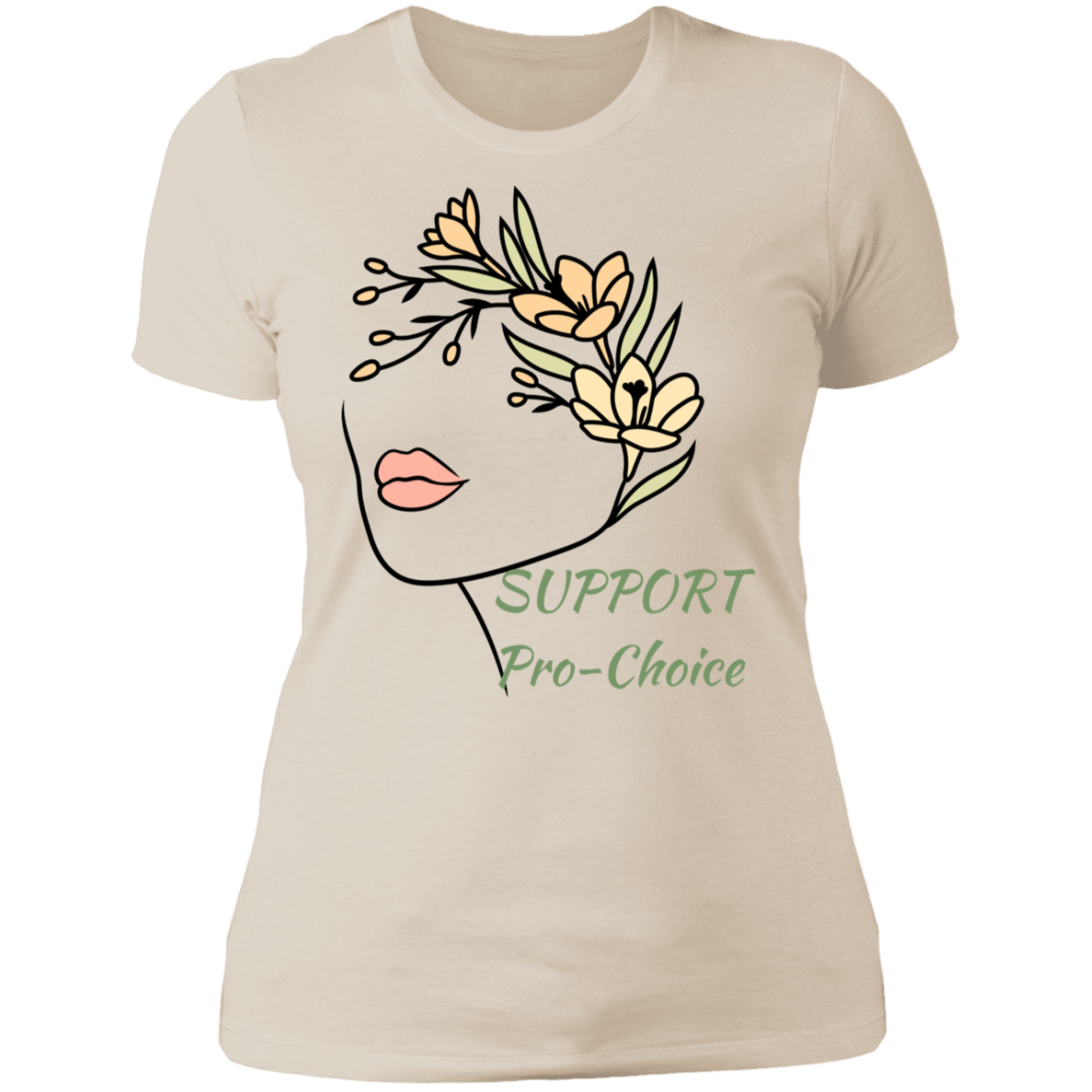 Support Pro-Choice Ladies' Boyfriend T-Shirt