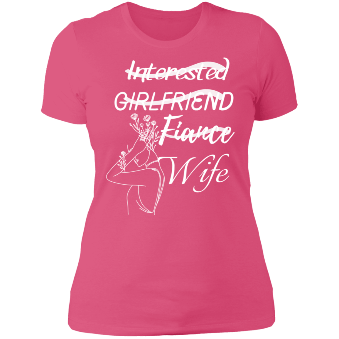 Stages Wht Ladies' Boyfriend T-Shirt