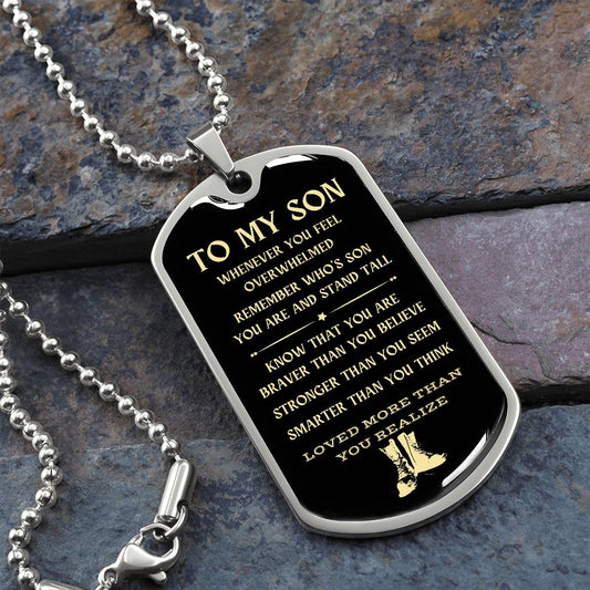 Boot Soldier Dog Tag