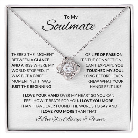 Soulmate There's The Moment White Love Knot