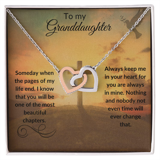 Granddaughter Beautiful Chapter Interlocking Hearts